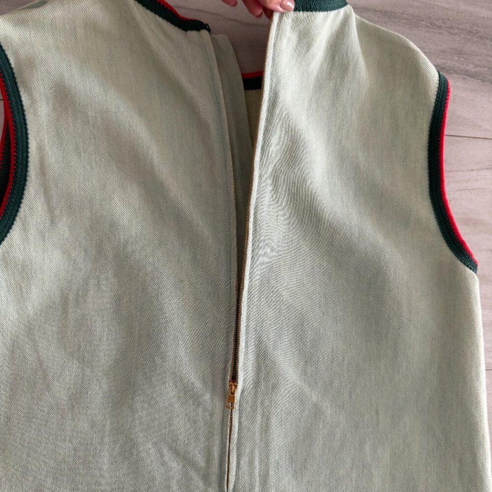 Gucci Light Green Dress Women Size 42 - Picture 9 of 14